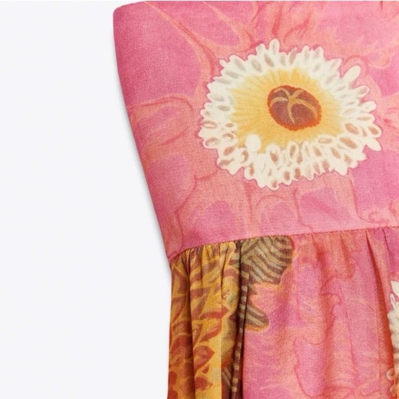 Zara Printed Floral Maxi Dress - Picture 3 of 10